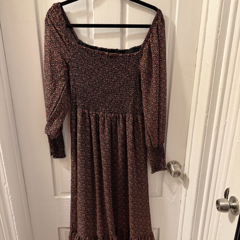 Betsy Johnson Floral Midi Dress